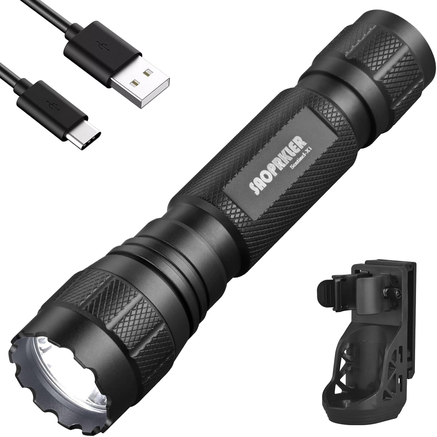 SAOPRKLER Sentinel-X1 Tactical Flashlight 1200 Lumen